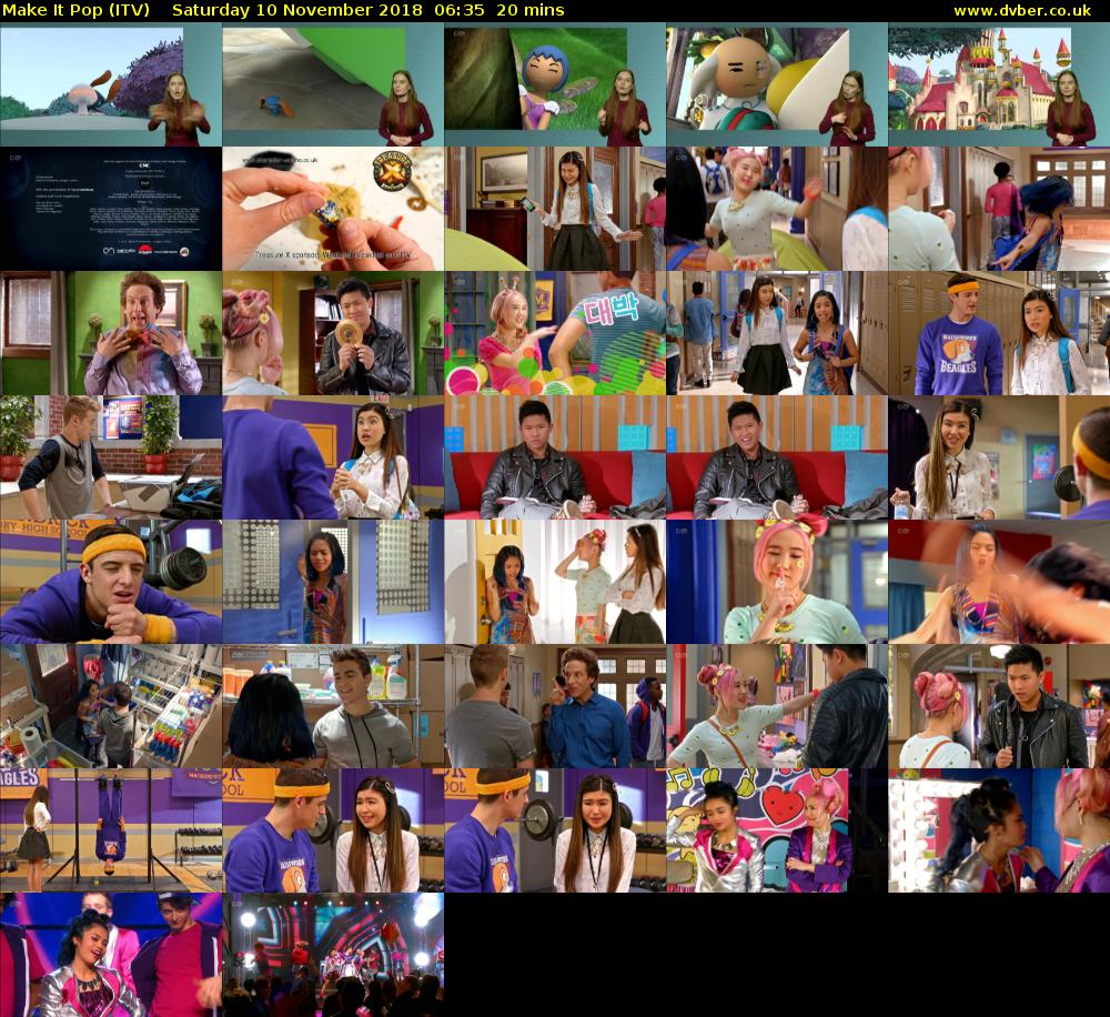 Make It Pop (ITV) Saturday 10 November 2018 06:35 - 06:55