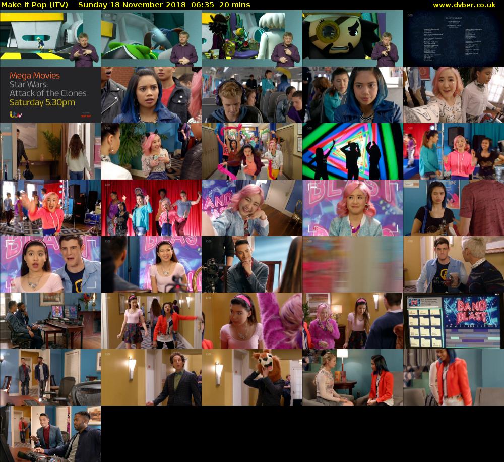 Make It Pop (ITV) Sunday 18 November 2018 06:35 - 06:55