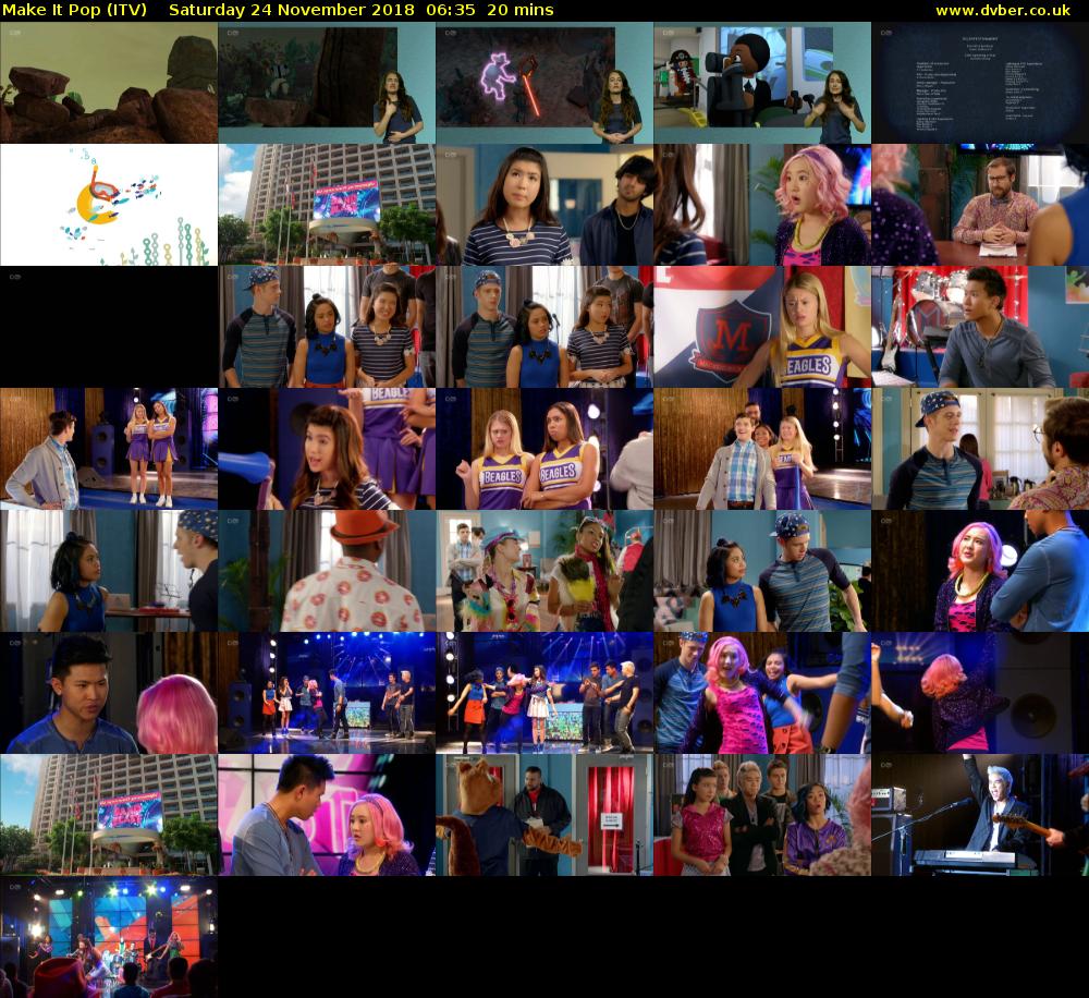Make It Pop (ITV) Saturday 24 November 2018 06:35 - 06:55