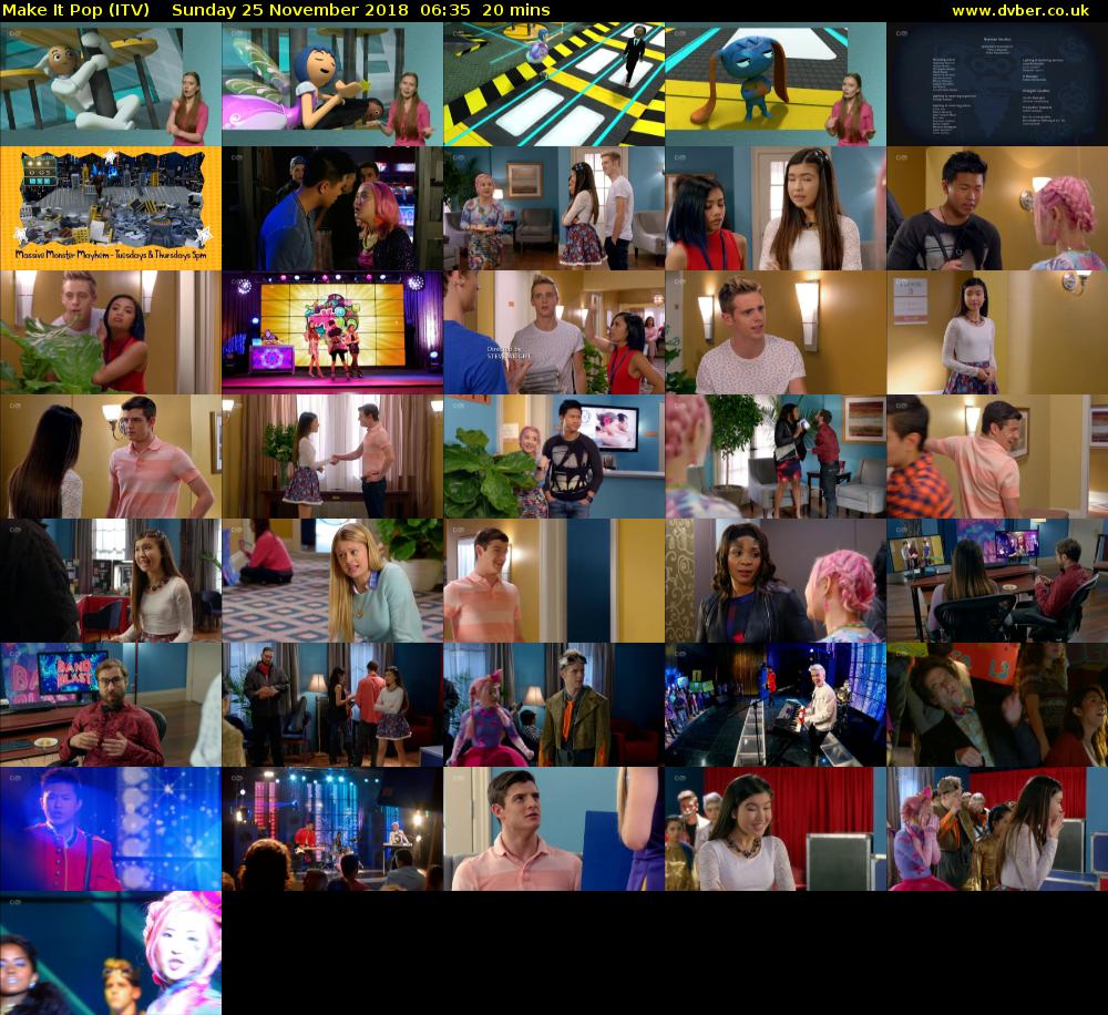 Make It Pop (ITV) Sunday 25 November 2018 06:35 - 06:55