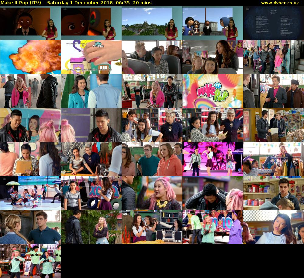 Make It Pop (ITV) Saturday 1 December 2018 06:35 - 06:55