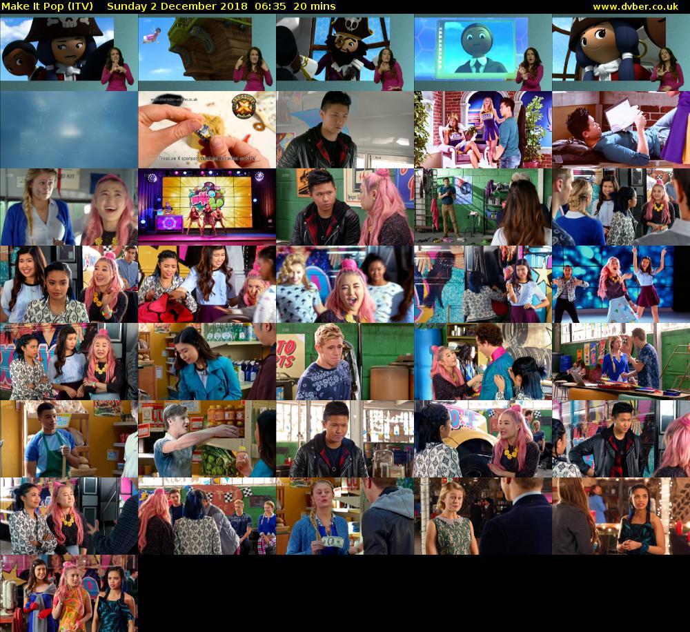 Make It Pop (ITV) Sunday 2 December 2018 06:35 - 06:55