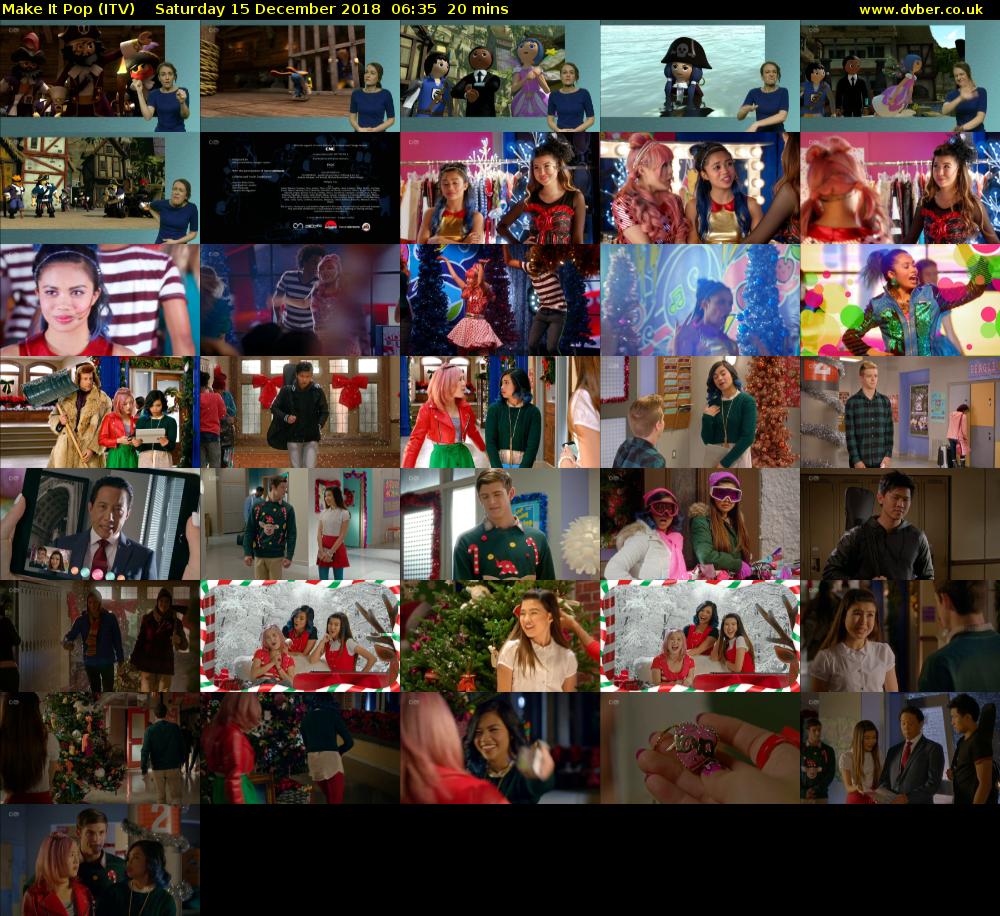 Make It Pop (ITV) Saturday 15 December 2018 06:35 - 06:55