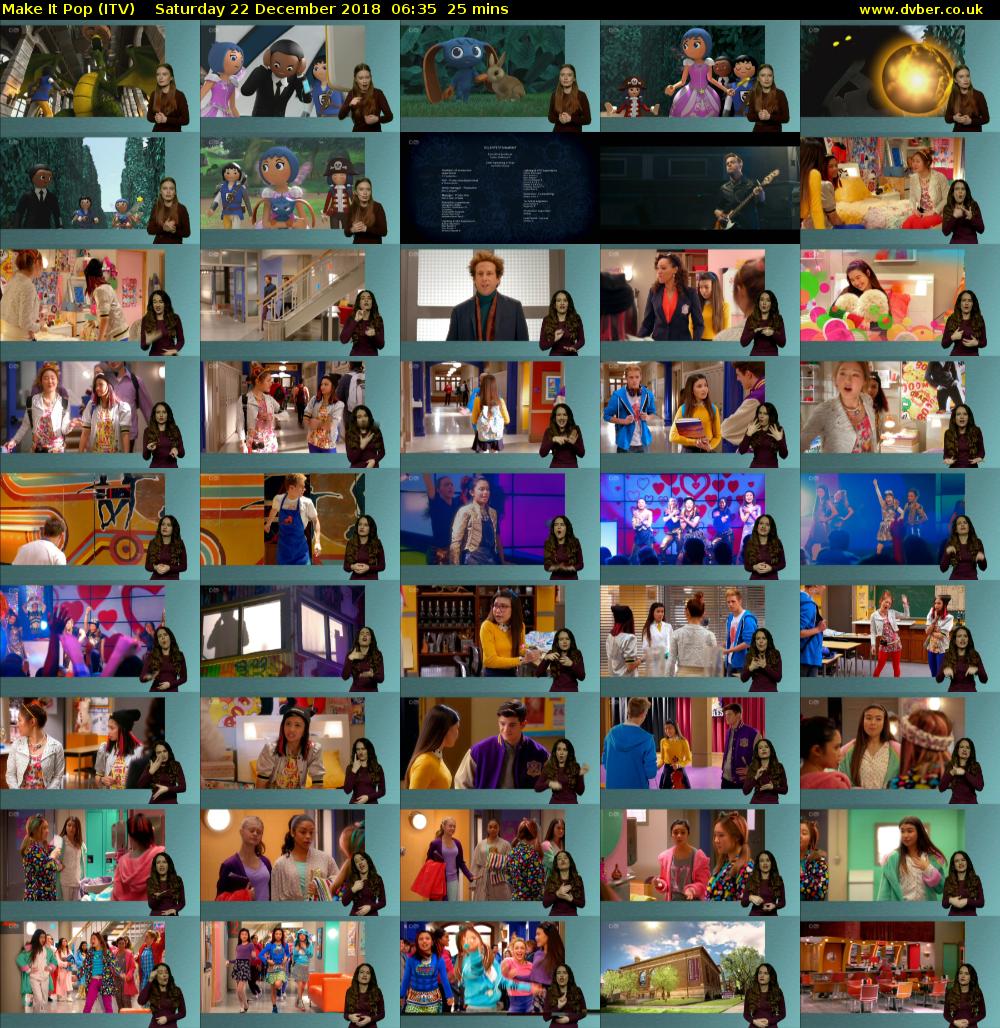 Make It Pop (ITV) Saturday 22 December 2018 06:35 - 07:00