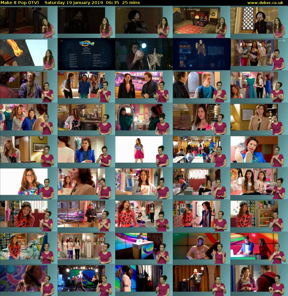 Make It Pop (ITV) Saturday 19 January 2019 06:35 - 07:00