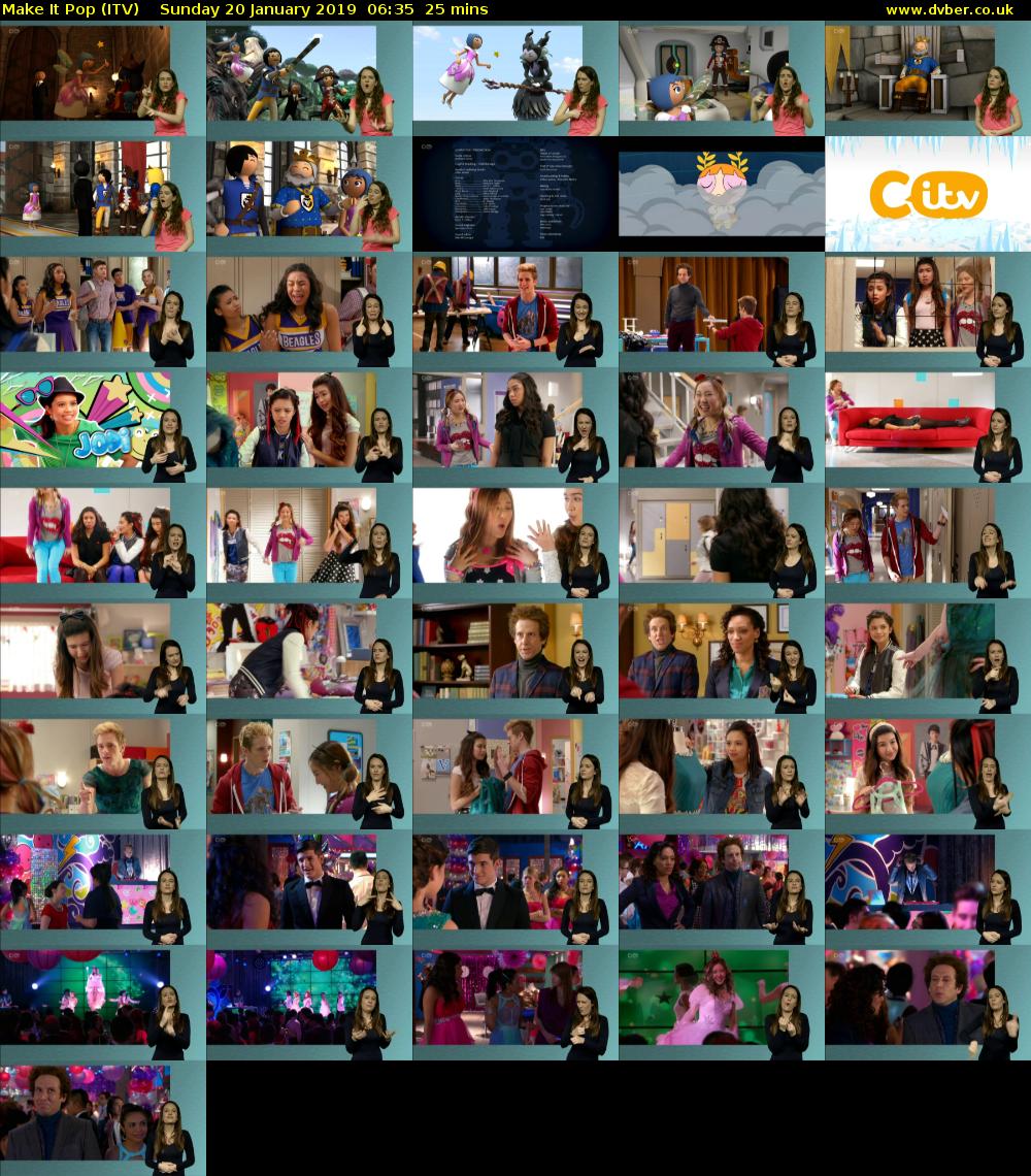 Make It Pop (ITV) Sunday 20 January 2019 06:35 - 07:00