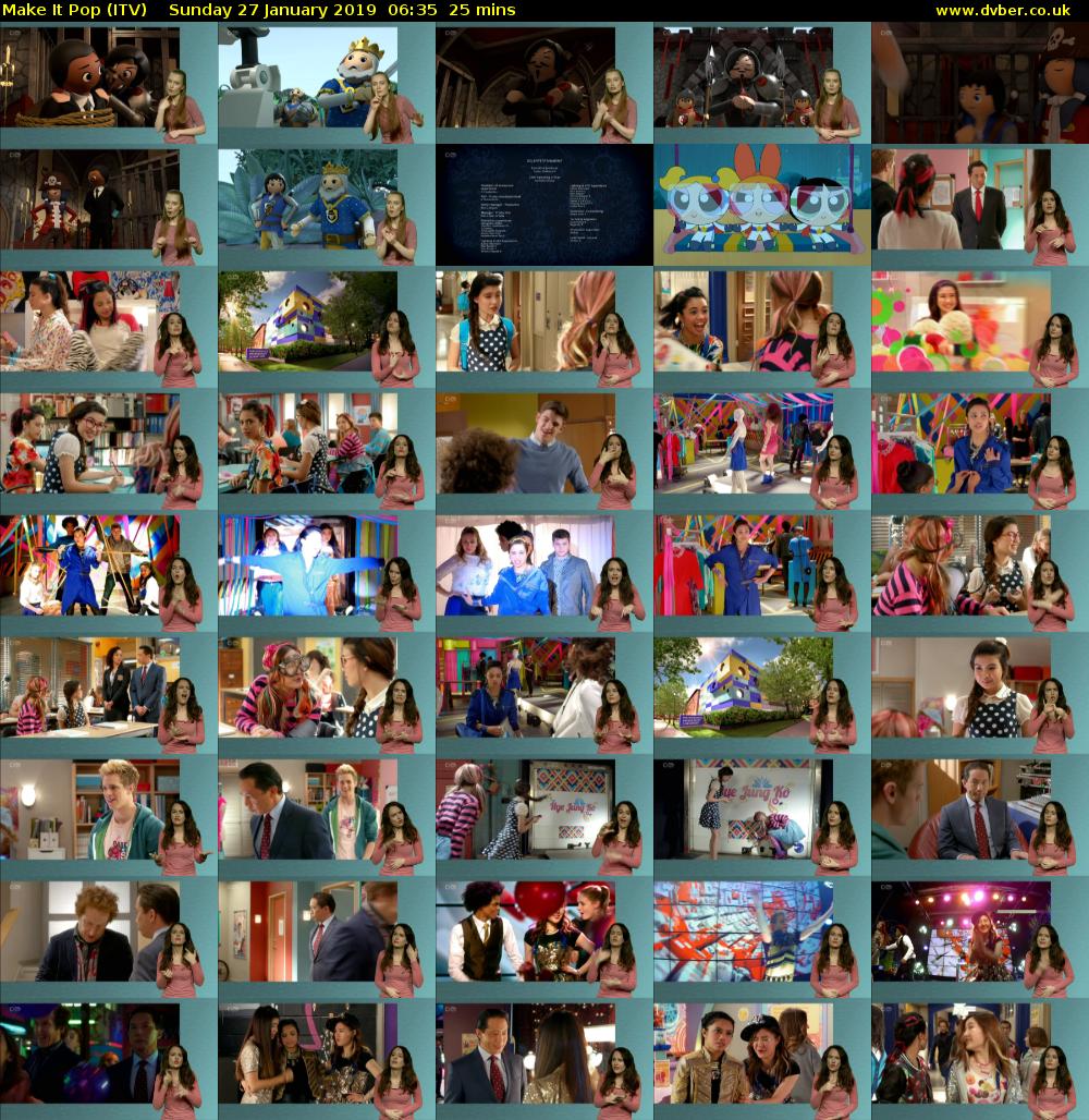 Make It Pop (ITV) Sunday 27 January 2019 06:35 - 07:00