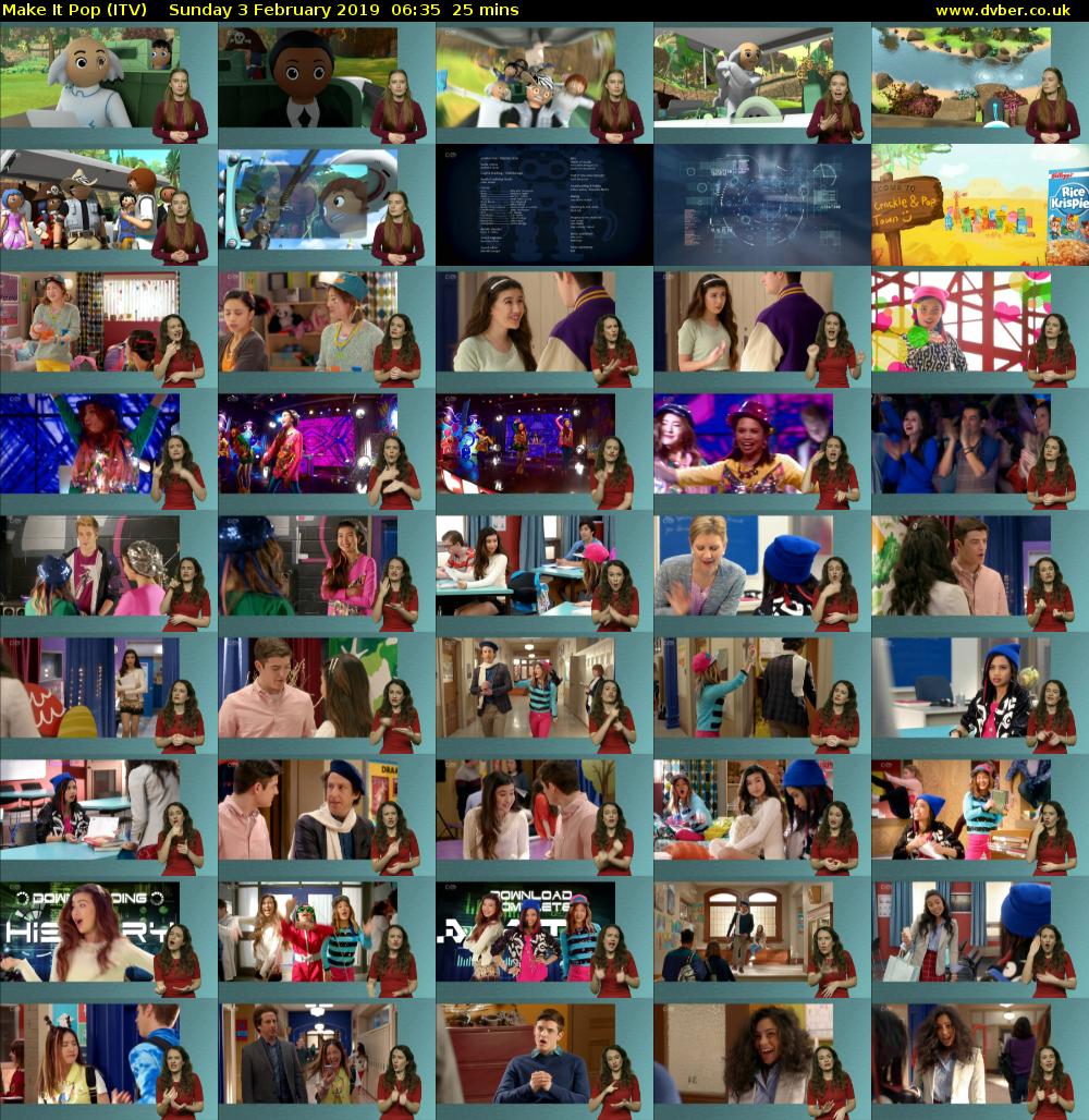 Make It Pop (ITV) Sunday 3 February 2019 06:35 - 07:00