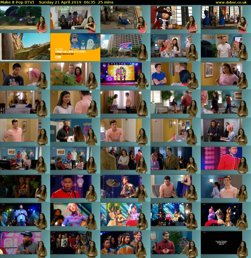 Make It Pop (ITV) Sunday 21 April 2019 06:35 - 07:00