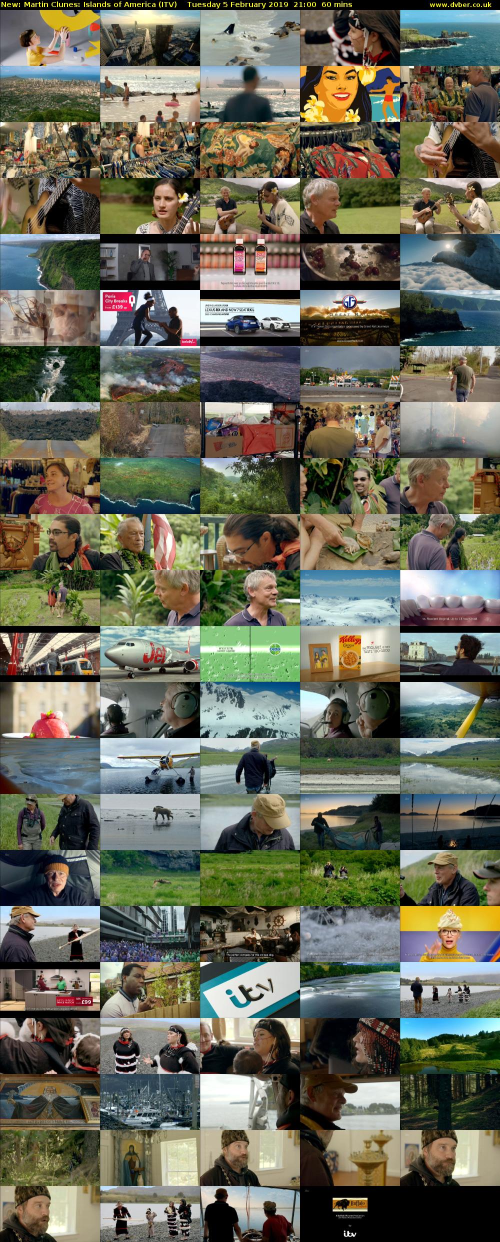 Martin Clunes: Islands of America (ITV) Tuesday 5 February 2019 21:00 - 22:00