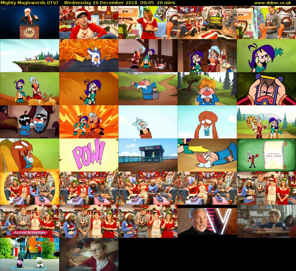 Mighty Magiswords (ITV) Wednesday 26 December 2018 09:05 - 09:25
