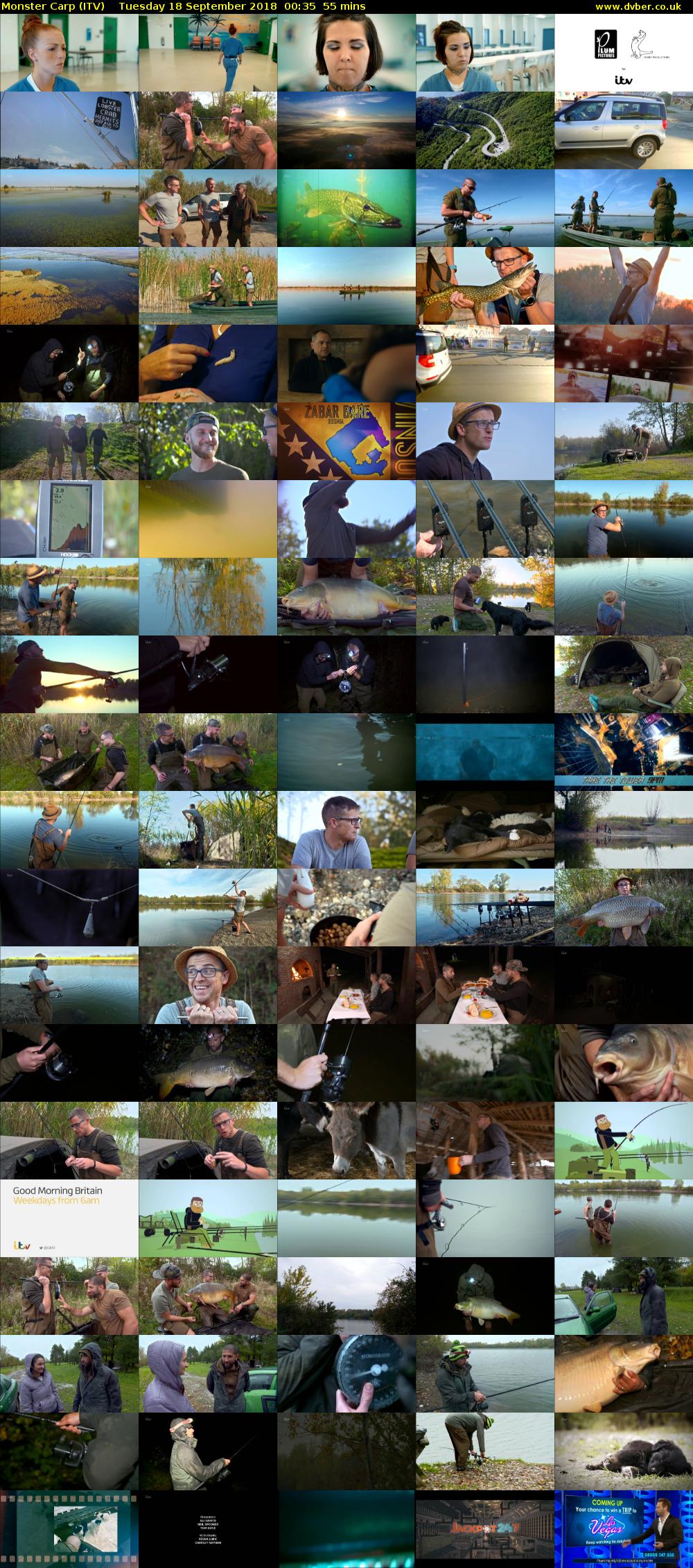 Monster Carp (ITV) Tuesday 18 September 2018 00:35 - 01:30
