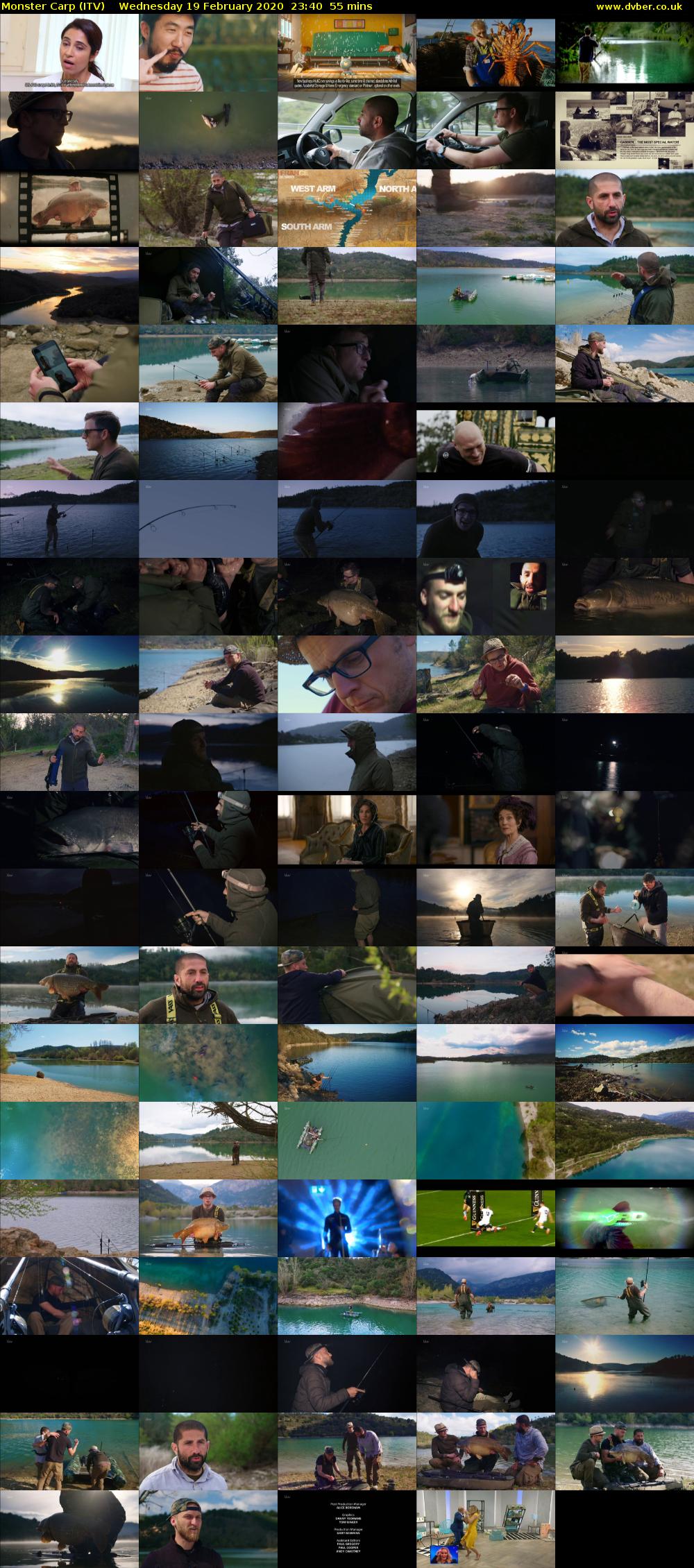 Monster Carp (ITV) Wednesday 19 February 2020 23:40 - 00:35