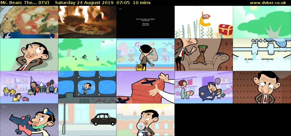 Mr. Bean: The... (ITV) Saturday 24 August 2019 07:05 - 07:15