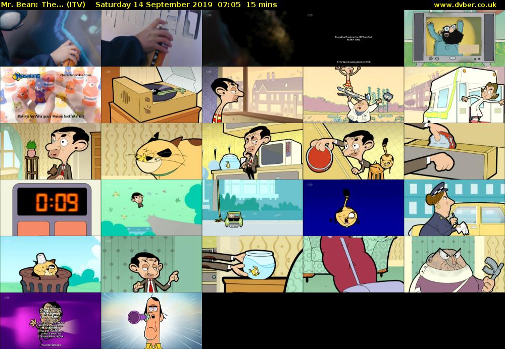 Mr. Bean: The... (ITV) Saturday 14 September 2019 07:05 - 07:20