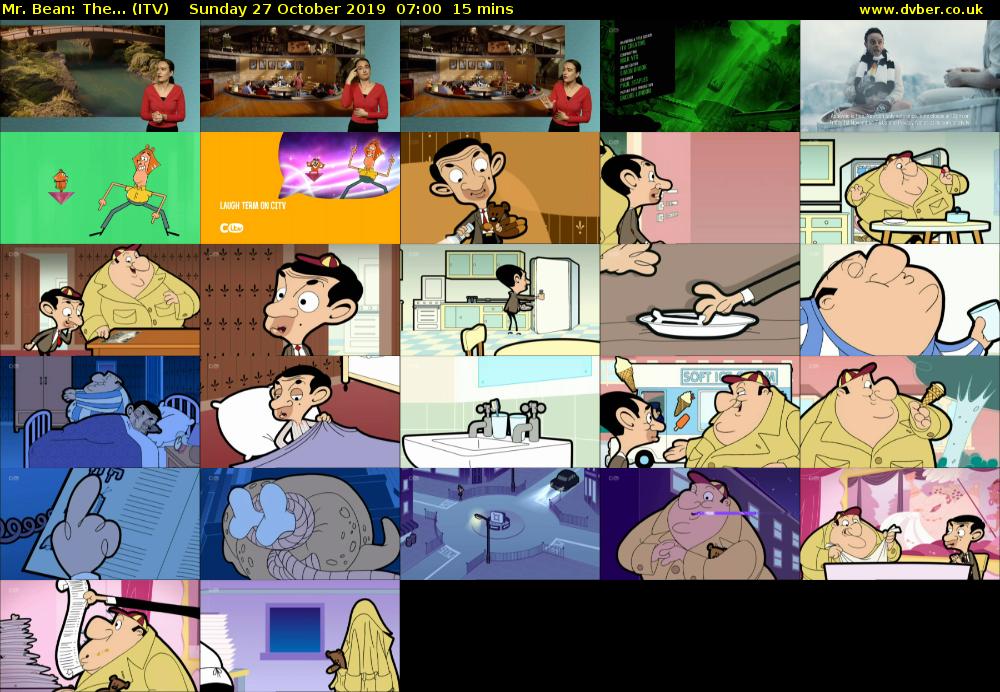 Mr. Bean: The... (ITV) Sunday 27 October 2019 07:00 - 07:15