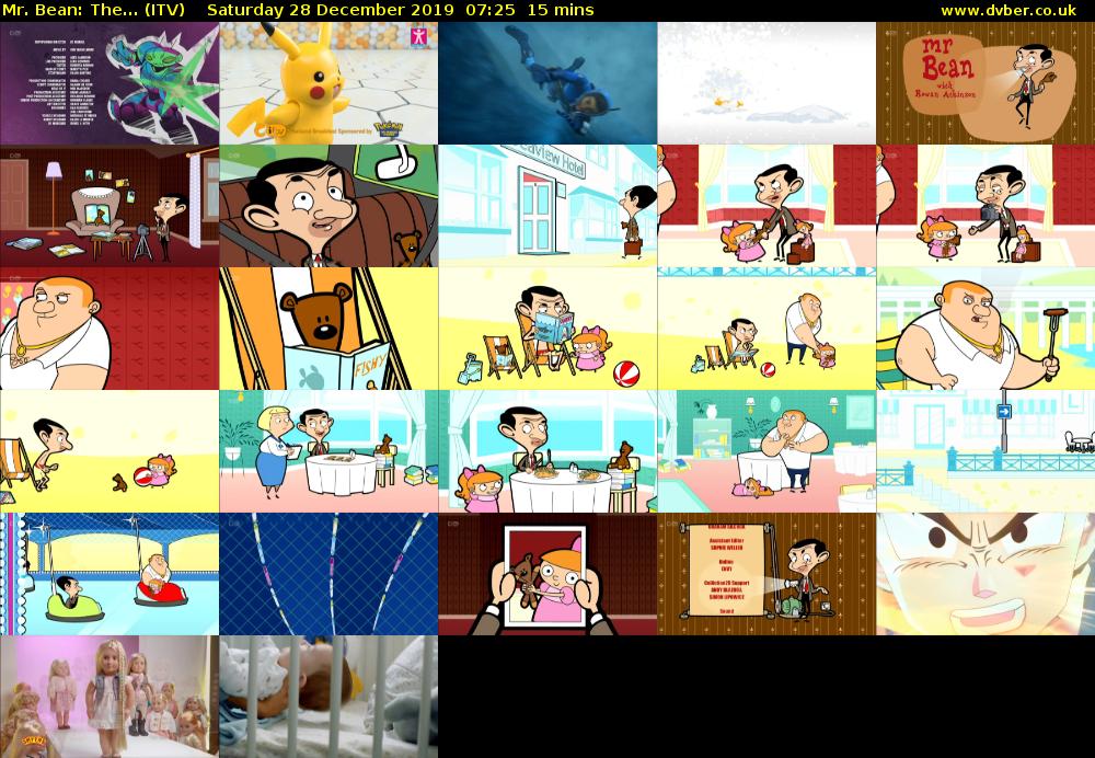 Mr. Bean: The... (ITV) Saturday 28 December 2019 07:25 - 07:40