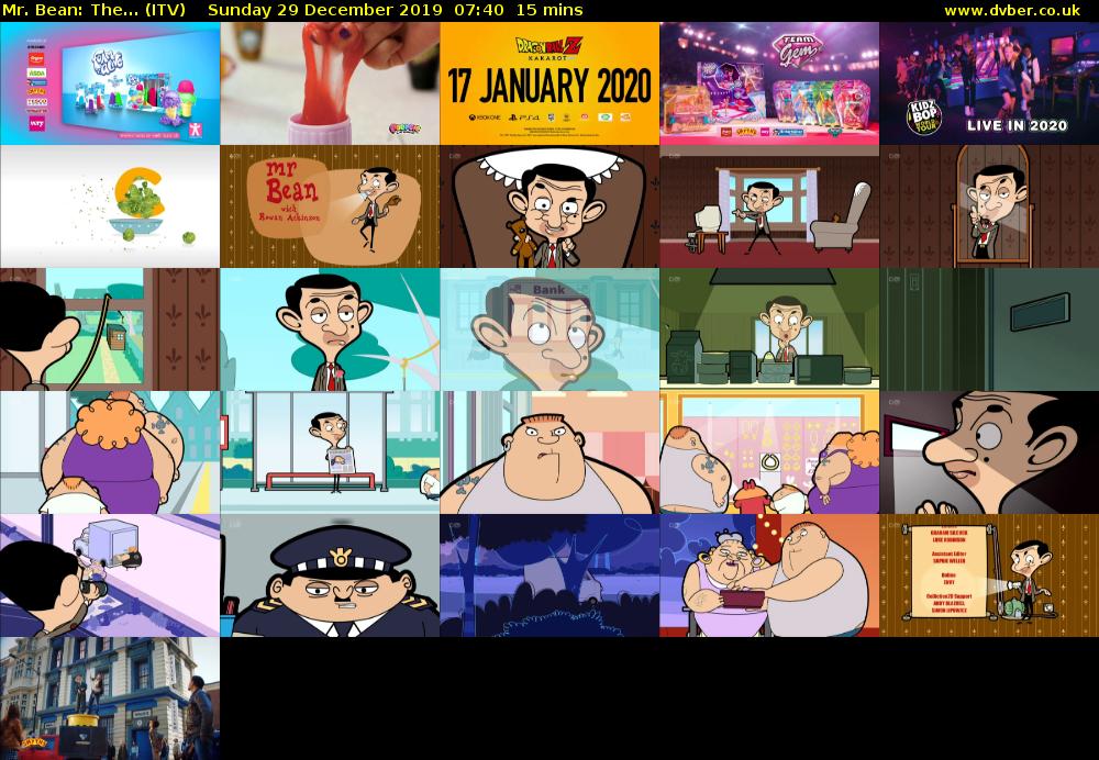 Mr. Bean: The... (ITV) Sunday 29 December 2019 07:40 - 07:55