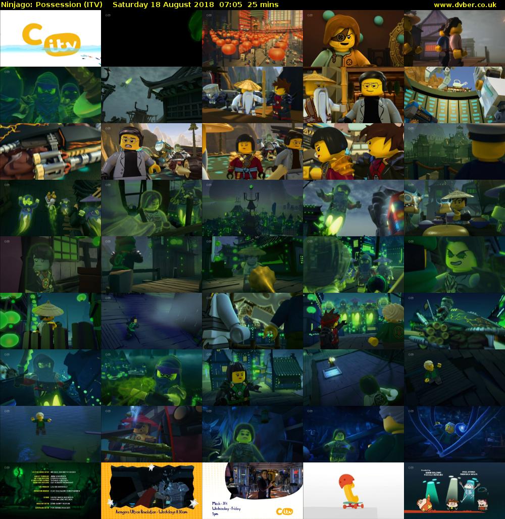 Ninjago: Possession (ITV) Saturday 18 August 2018 07:05 - 07:30