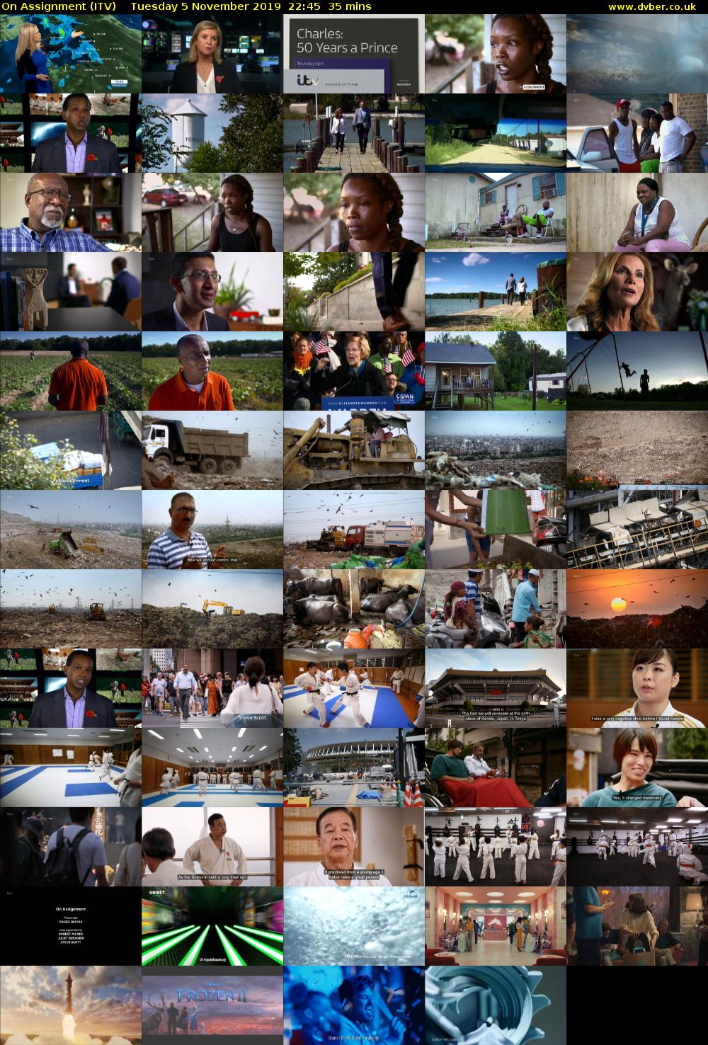 On Assignment (ITV) Tuesday 5 November 2019 22:45 - 23:20