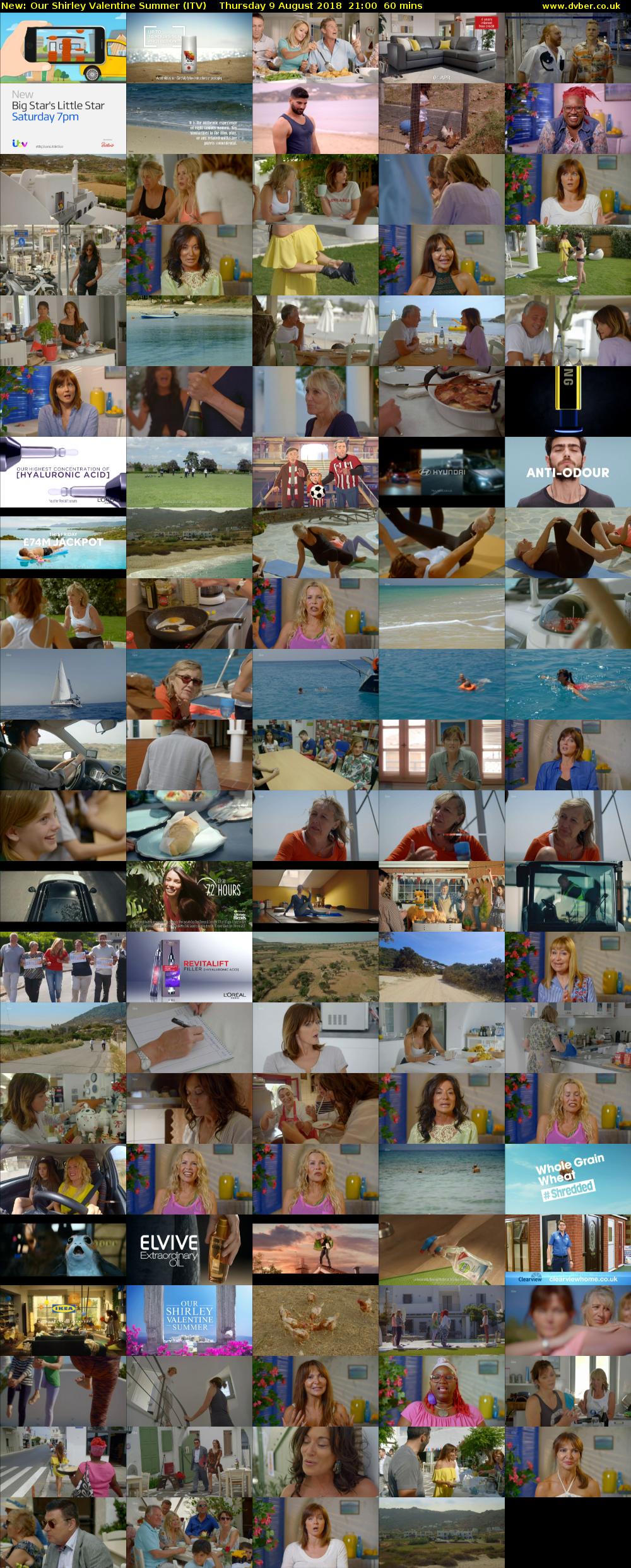 Our Shirley Valentine Summer (ITV) Thursday 9 August 2018 21:00 - 22:00
