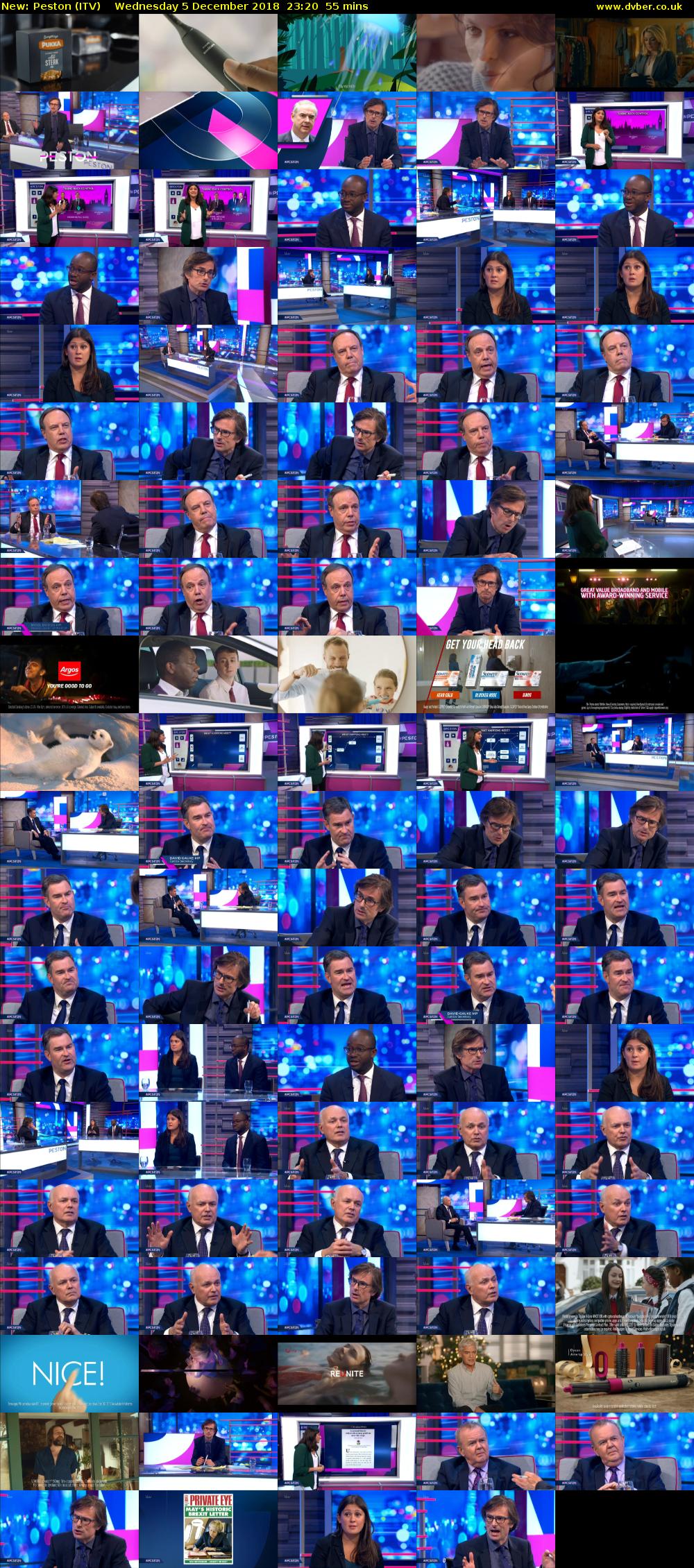 Peston (ITV) Wednesday 5 December 2018 23:20 - 00:15