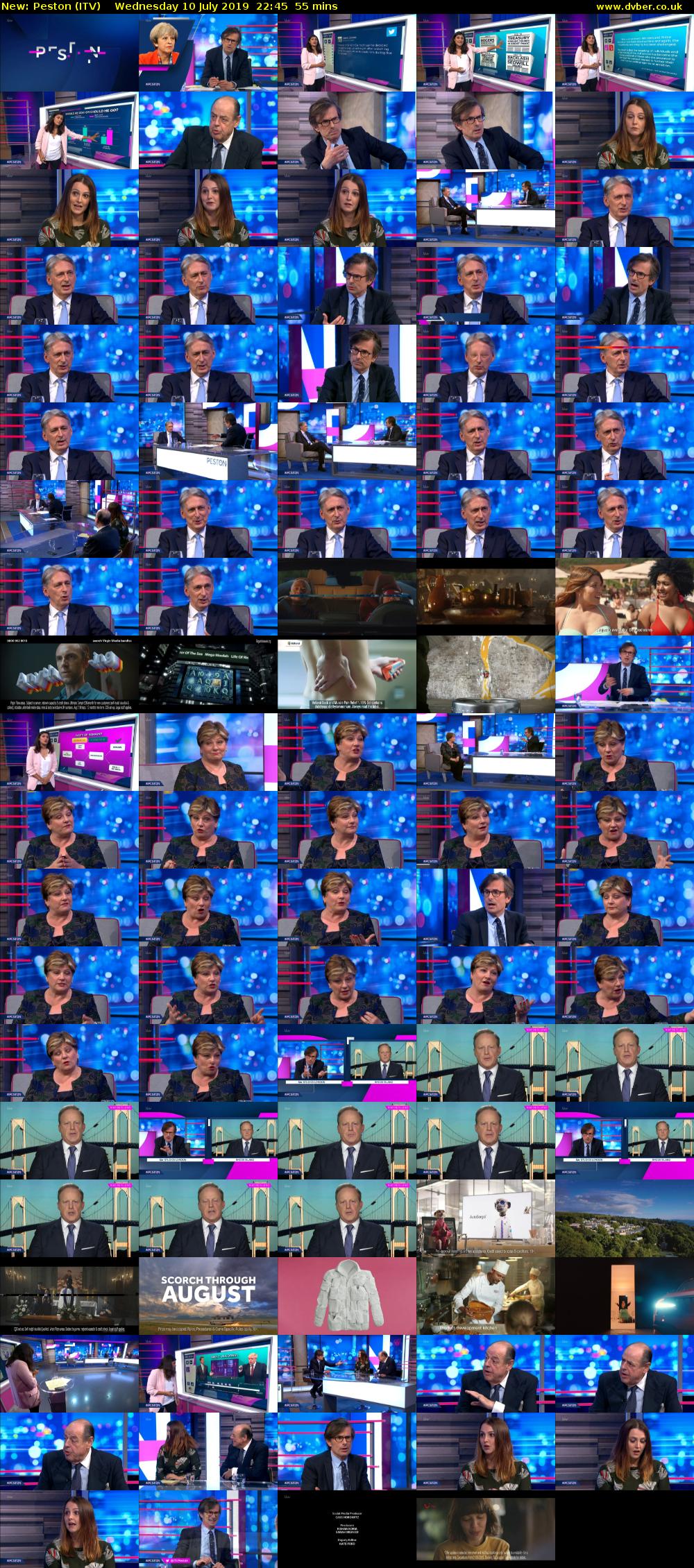 Peston (ITV) Wednesday 10 July 2019 22:45 - 23:40