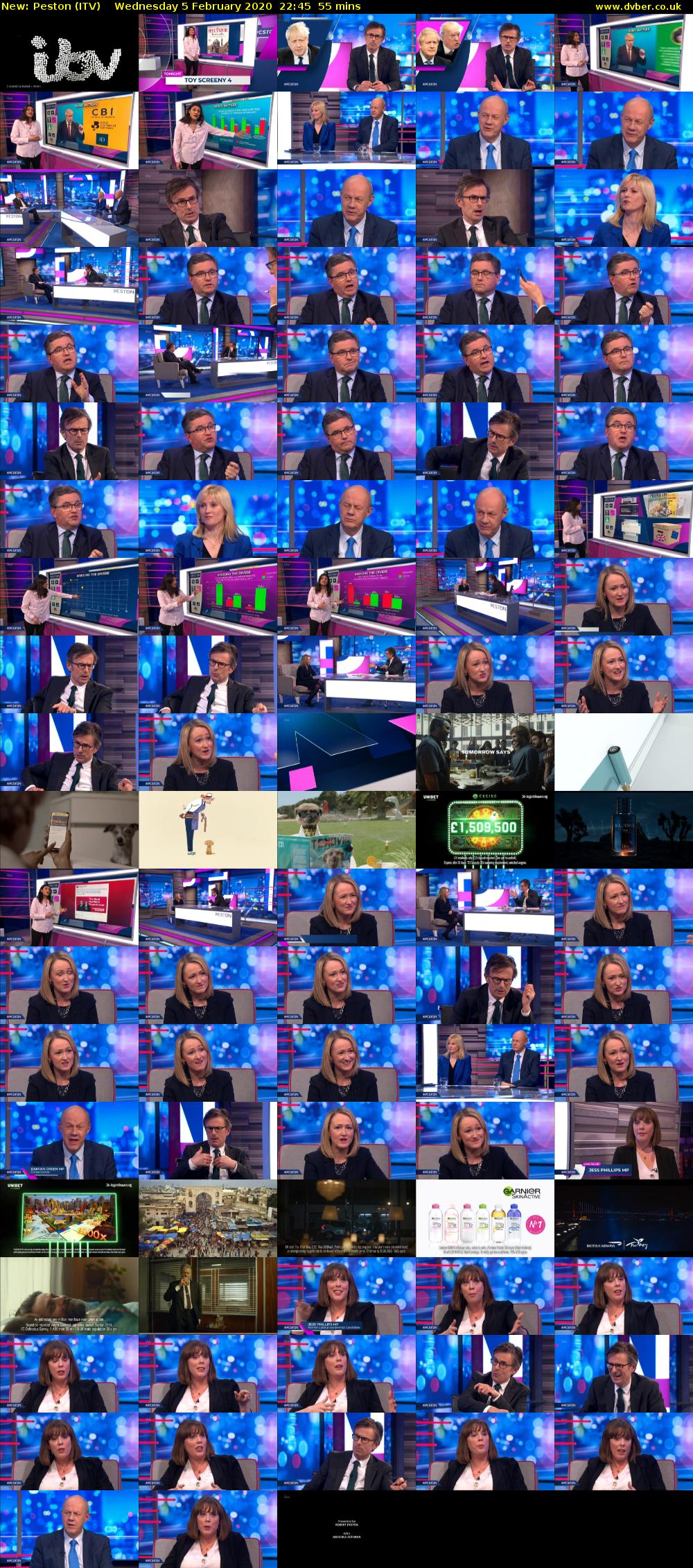 Peston (ITV) Wednesday 5 February 2020 22:45 - 23:40