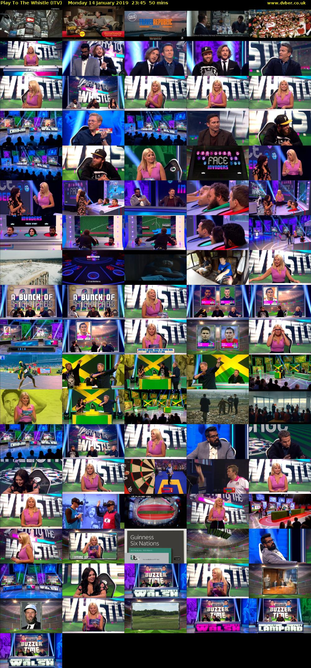 Play To The Whistle (ITV) Monday 14 January 2019 23:45 - 00:35