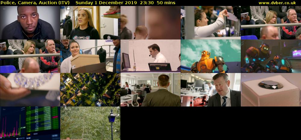 Police, Camera, Auction (ITV) Sunday 1 December 2019 23:30 - 00:20