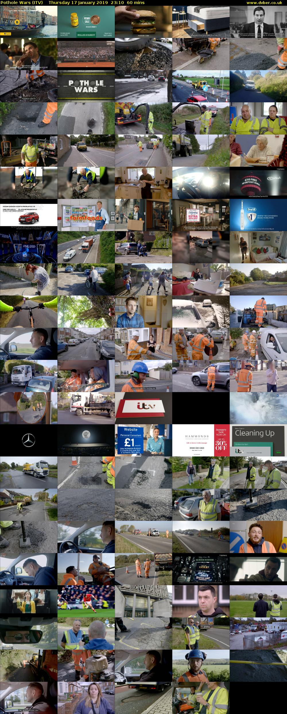 Pothole Wars (ITV) Thursday 17 January 2019 23:10 - 00:10