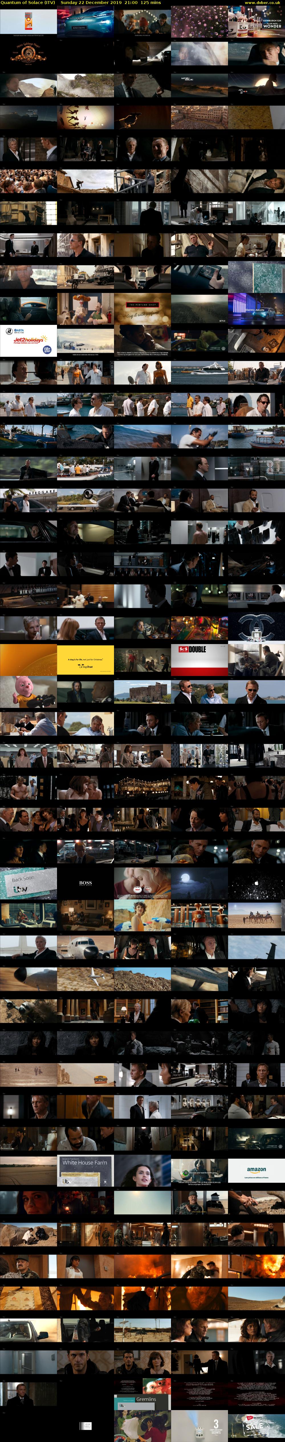 Quantum of Solace (ITV) Sunday 22 December 2019 21:00 - 23:05