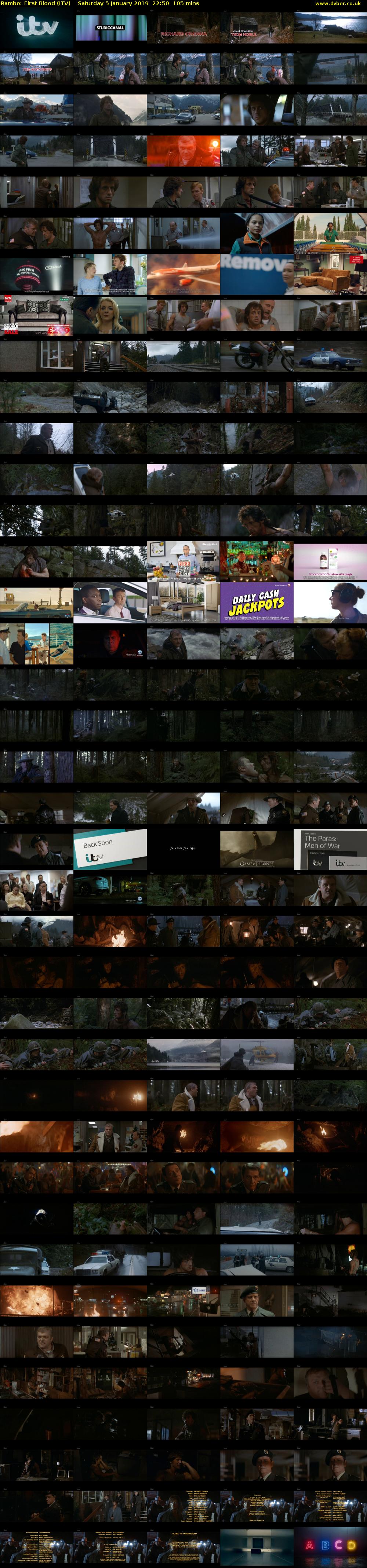 Rambo: First Blood (ITV) Saturday 5 January 2019 22:50 - 00:35