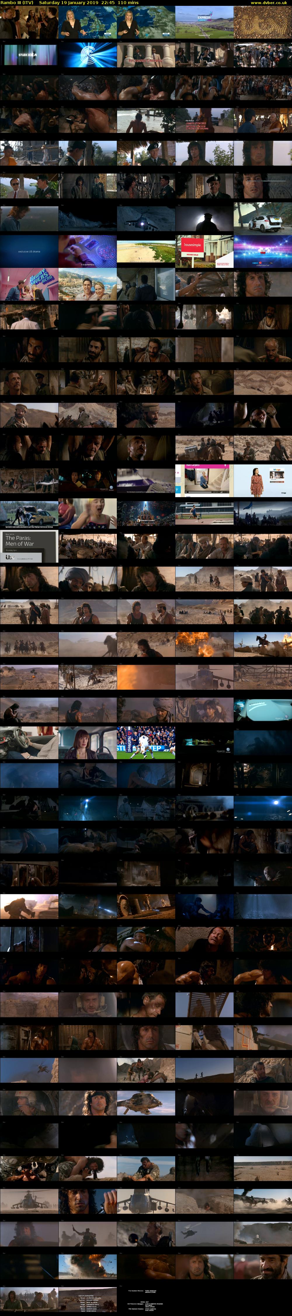 Rambo III (ITV) Saturday 19 January 2019 22:45 - 00:35