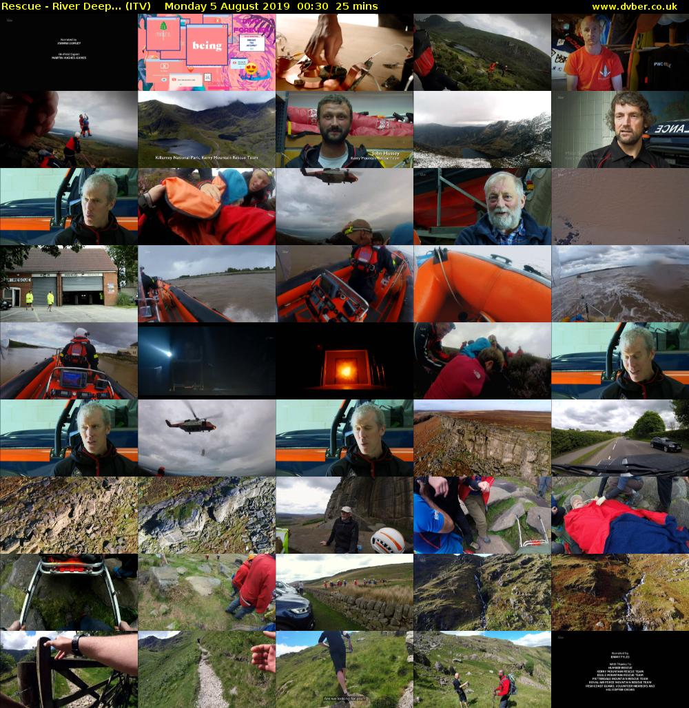 Rescue - River Deep... (ITV) Monday 5 August 2019 00:30 - 00:55