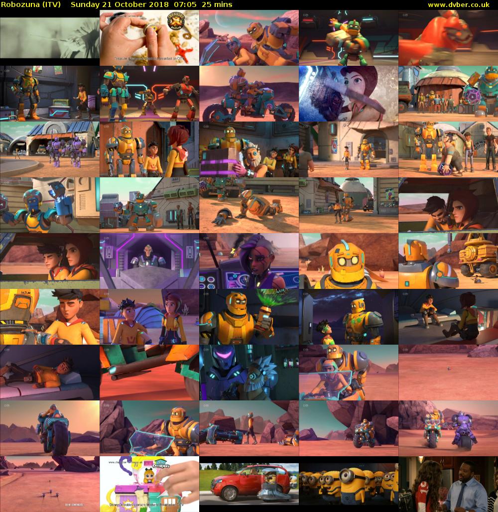 Robozuna (ITV) Sunday 21 October 2018 07:05 - 07:30