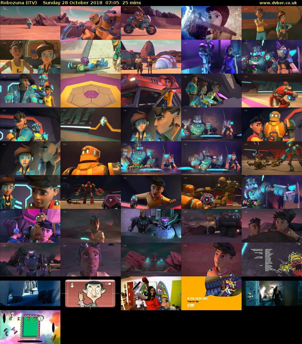 Robozuna (ITV) Sunday 28 October 2018 07:05 - 07:30