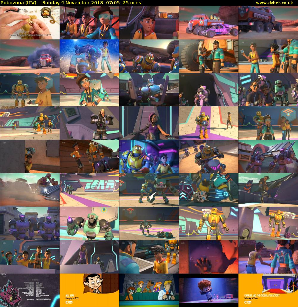 Robozuna (ITV) Sunday 4 November 2018 07:05 - 07:30