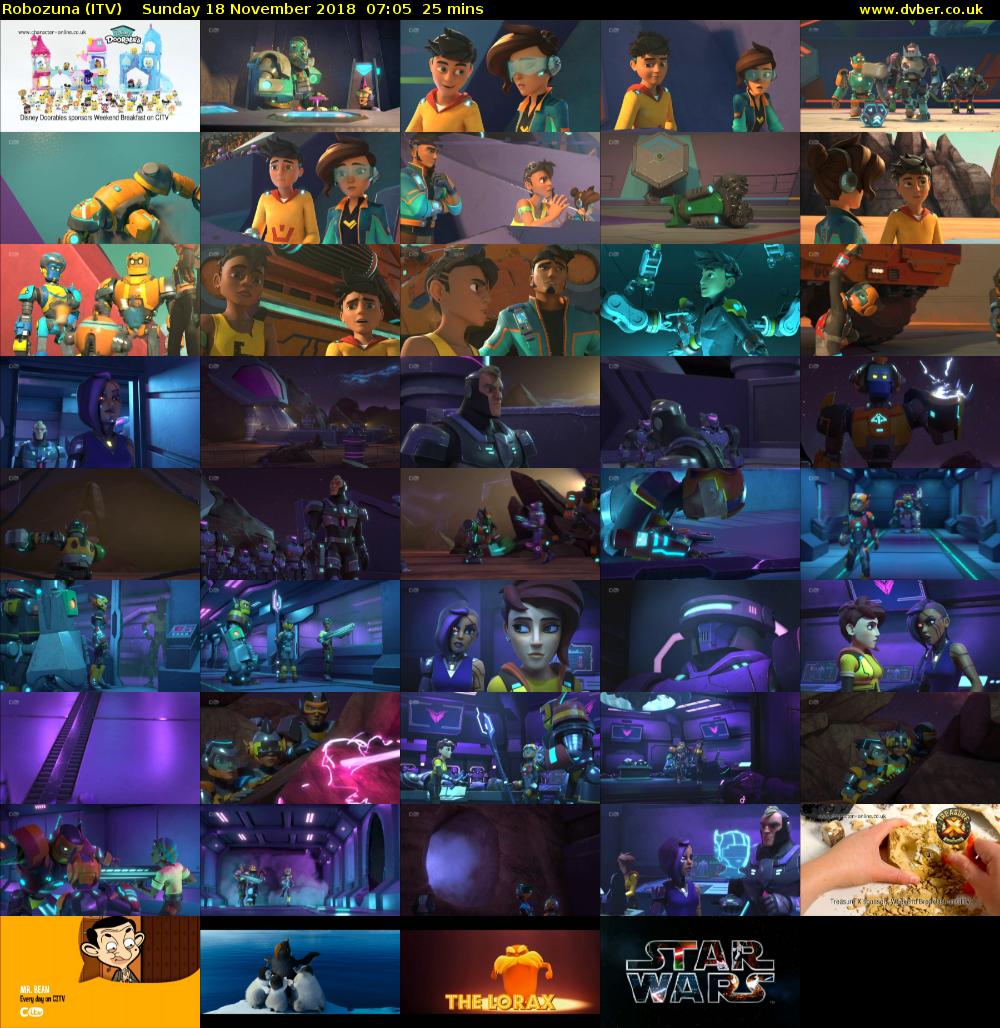 Robozuna (ITV) Sunday 18 November 2018 07:05 - 07:30