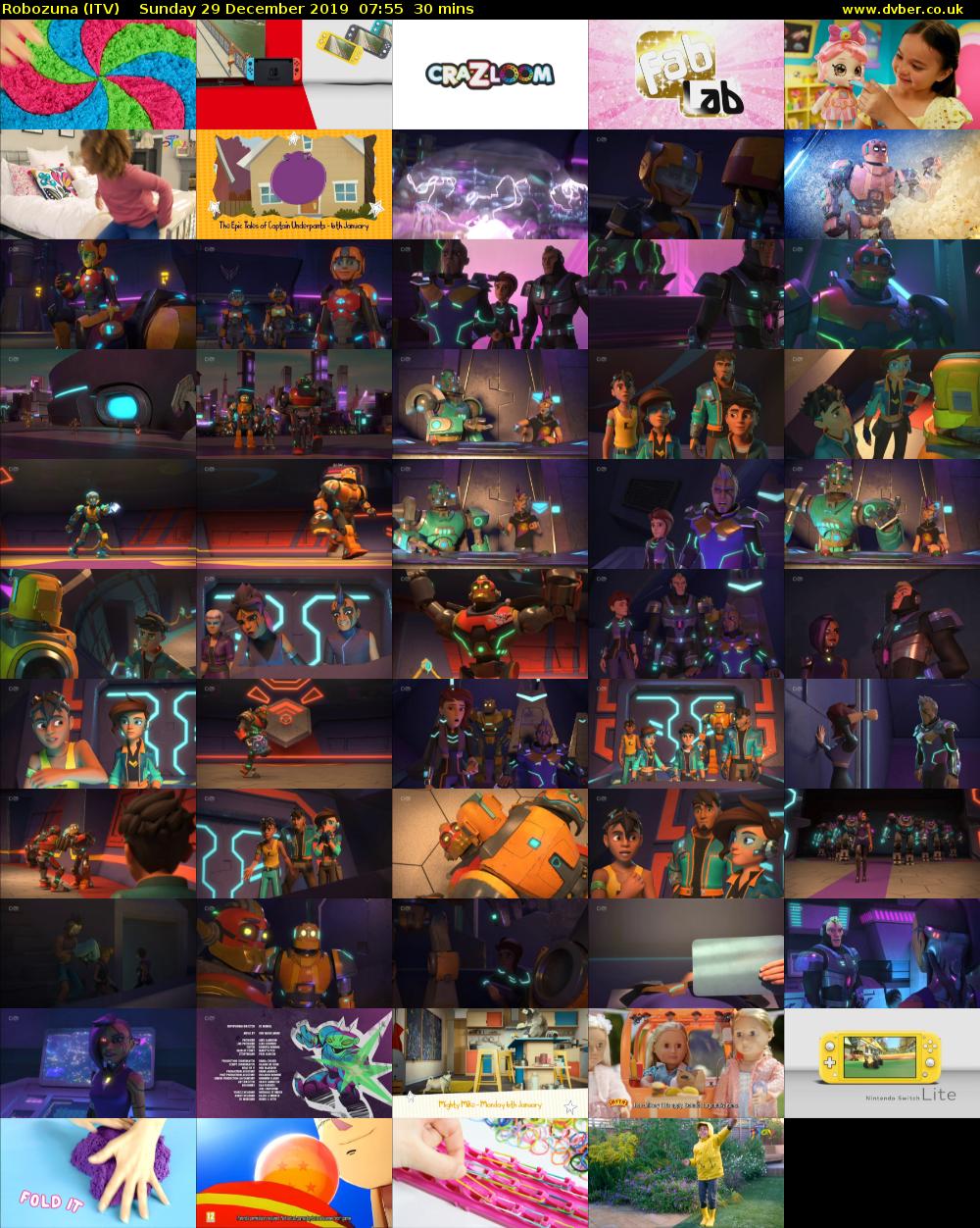 Robozuna (ITV) Sunday 29 December 2019 07:55 - 08:25