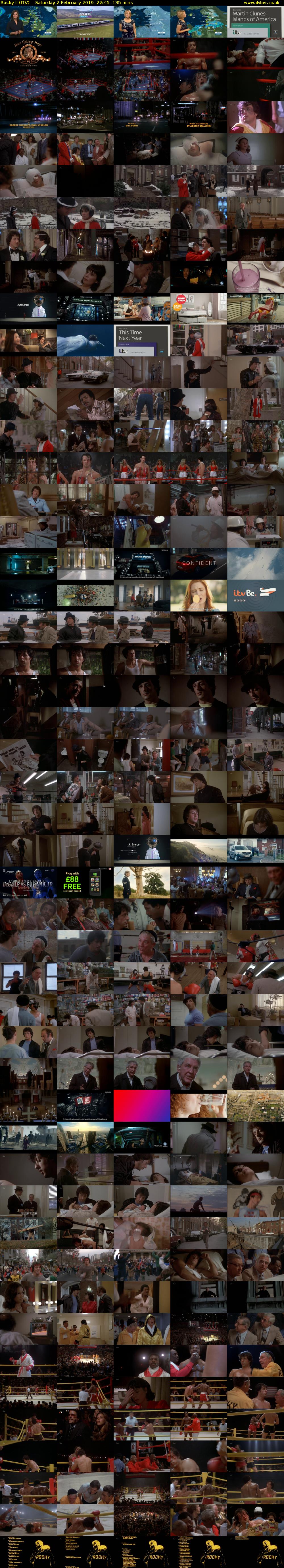 Rocky II (ITV) Saturday 2 February 2019 22:45 - 01:00