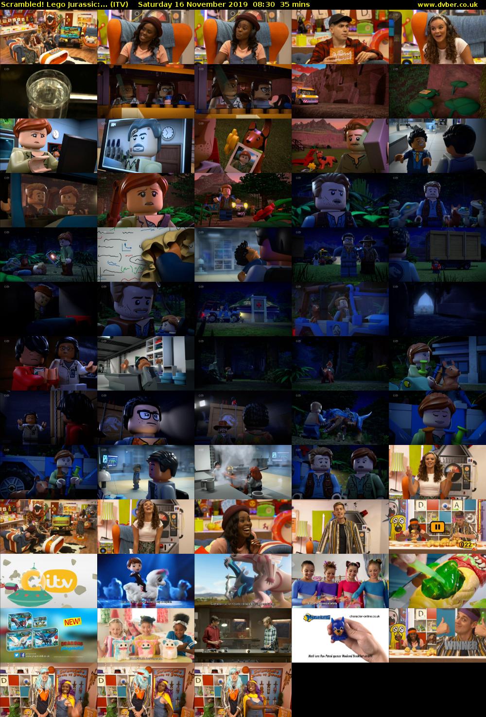 Scrambled! Lego Jurassic:... (ITV) Saturday 16 November 2019 08:30 - 09:05