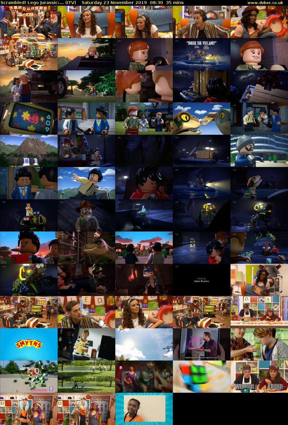 Scrambled! Lego Jurassic:... (ITV) Saturday 23 November 2019 08:30 - 09:05