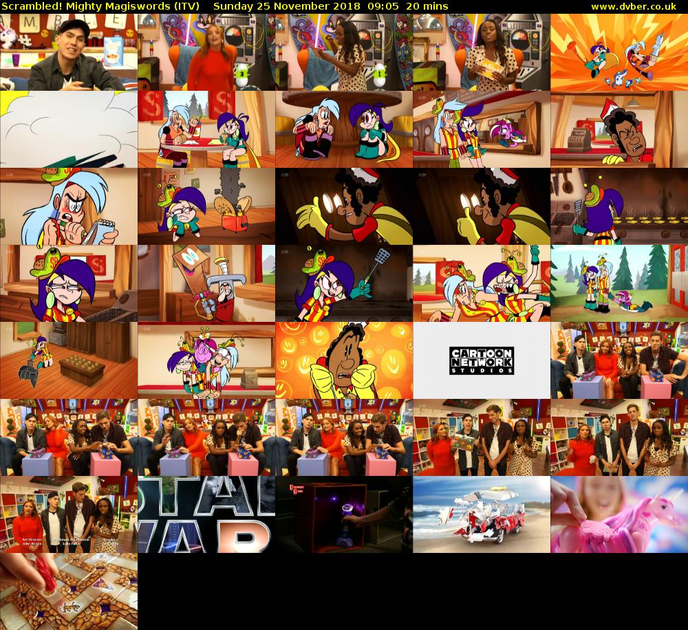 Scrambled! Mighty Magiswords (ITV) Sunday 25 November 2018 09:05 - 09:25