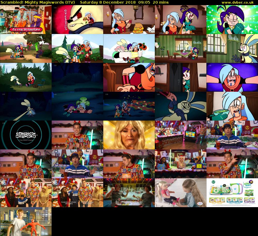 Scrambled! Mighty Magiswords (ITV) Saturday 8 December 2018 09:05 - 09:25