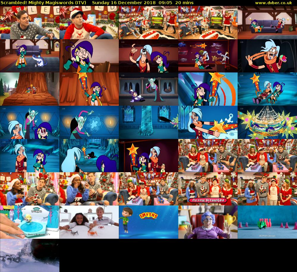 Scrambled! Mighty Magiswords (ITV) Sunday 16 December 2018 09:05 - 09:25