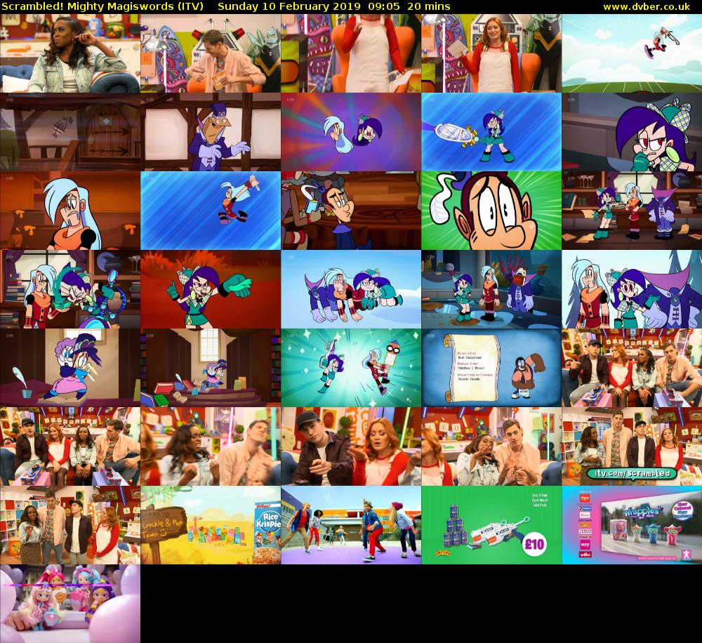 Scrambled! Mighty Magiswords (ITV) Sunday 10 February 2019 09:05 - 09:25