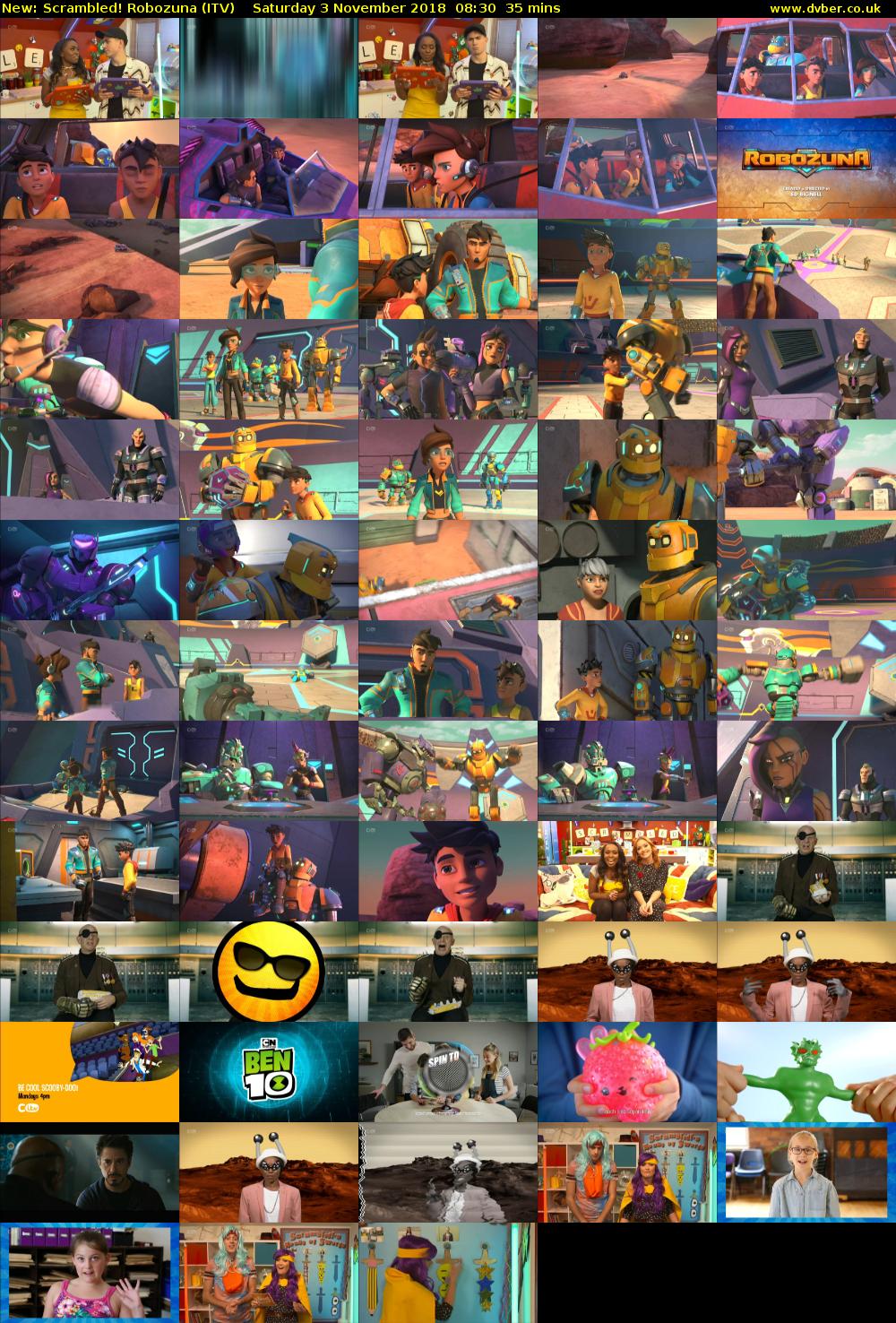 Scrambled! Robozuna (ITV) Saturday 3 November 2018 08:30 - 09:05