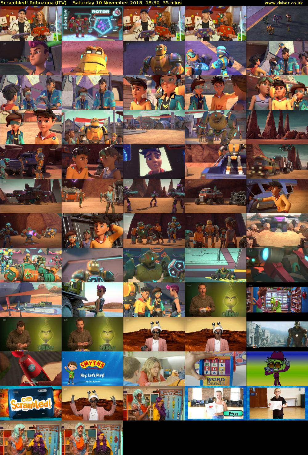 Scrambled! Robozuna (ITV) Saturday 10 November 2018 08:30 - 09:05