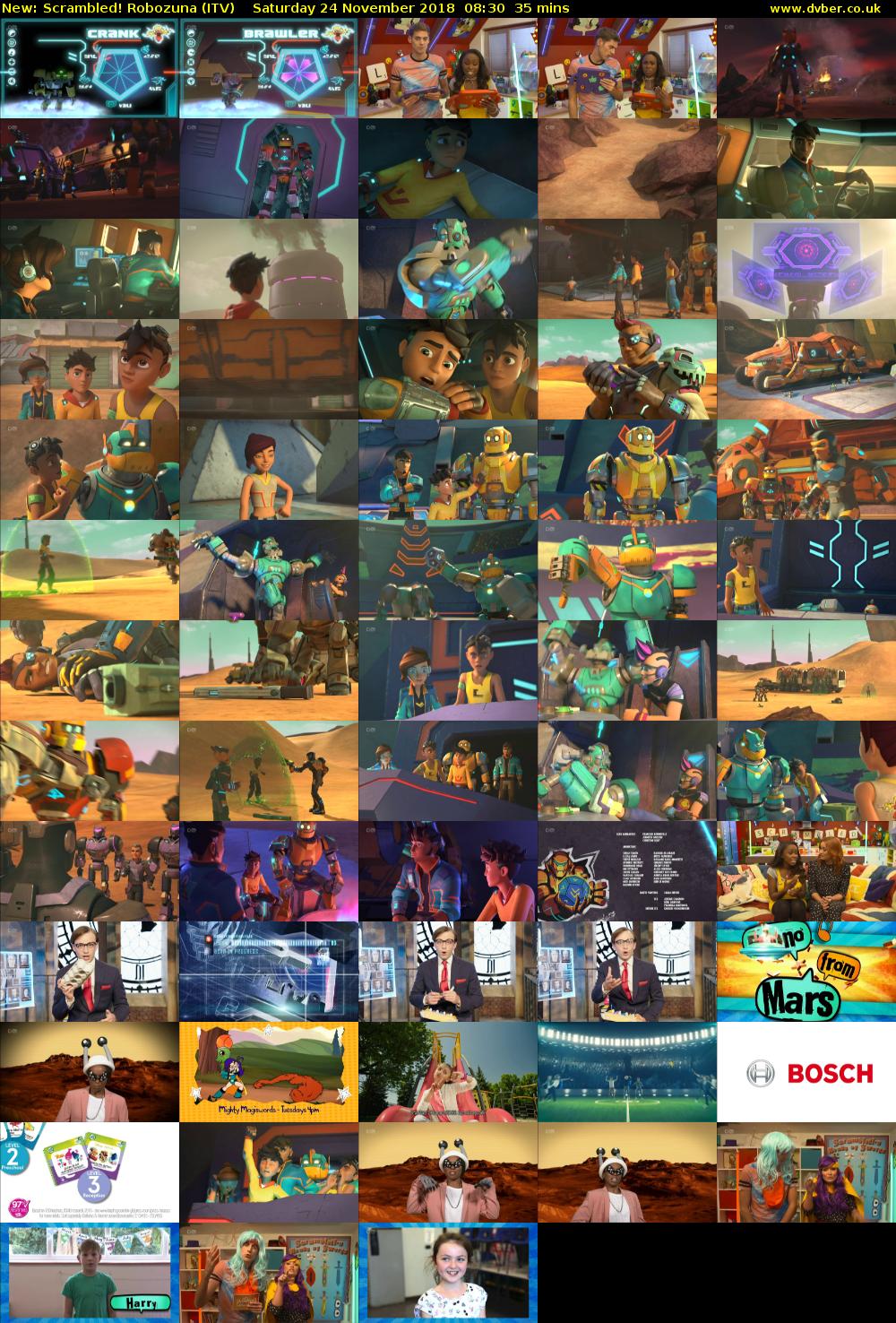 Scrambled! Robozuna (ITV) Saturday 24 November 2018 08:30 - 09:05